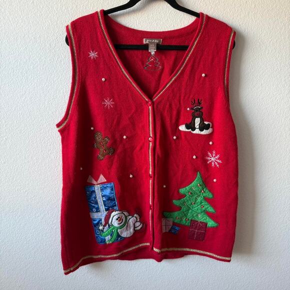 Vintage christmas sweater checkout my - Picture 2 of 5